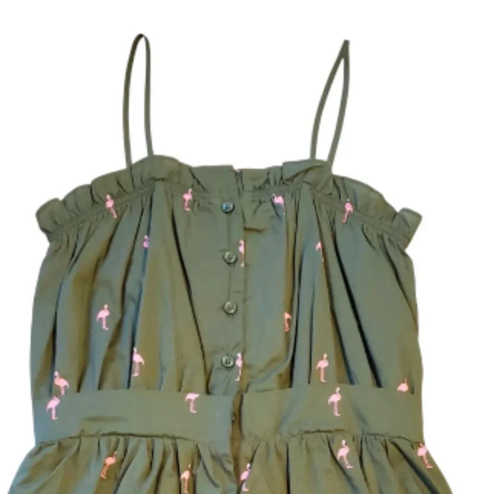 Janie and Jack Flamingo Romper - Size 8
